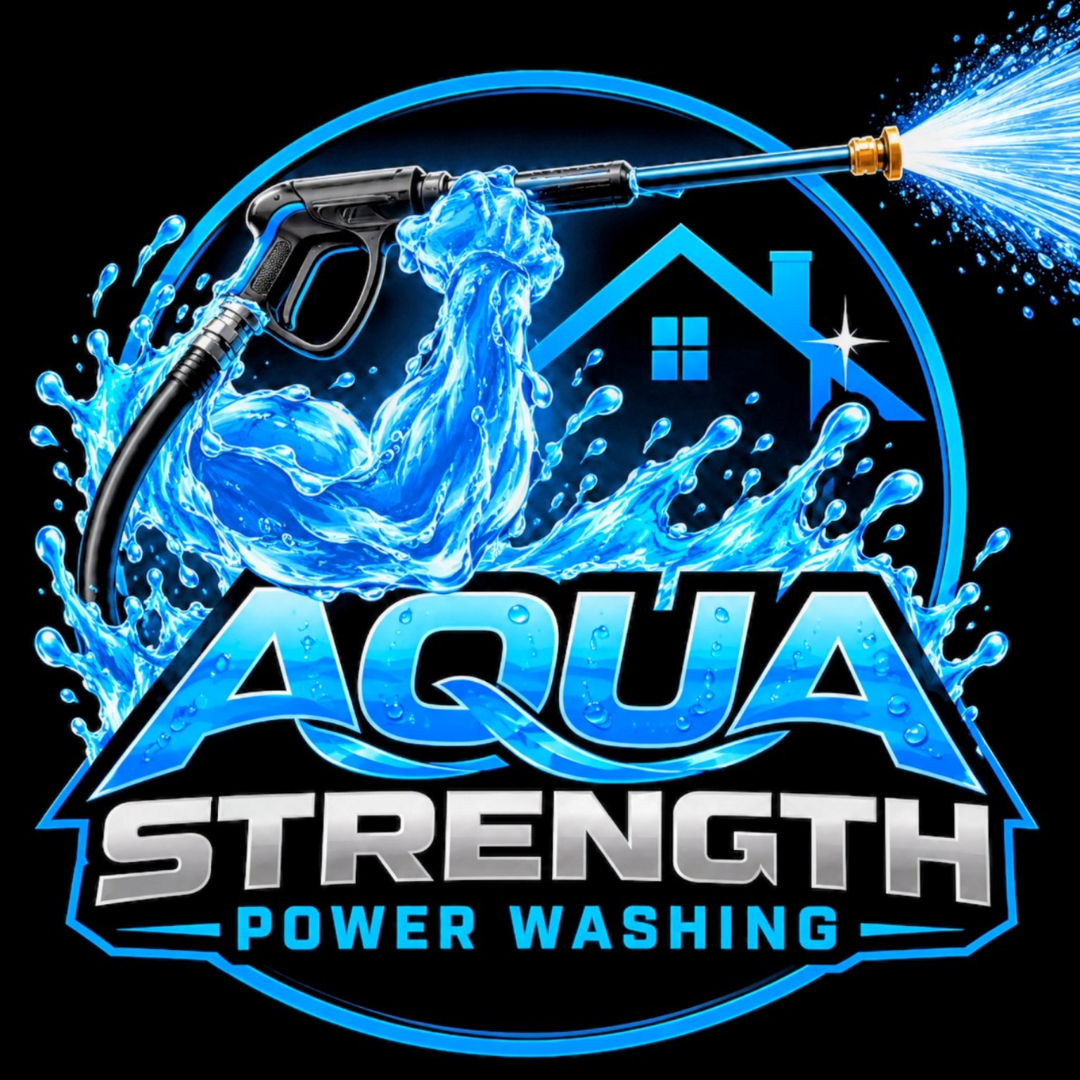Aqua Strength Power Washing logo